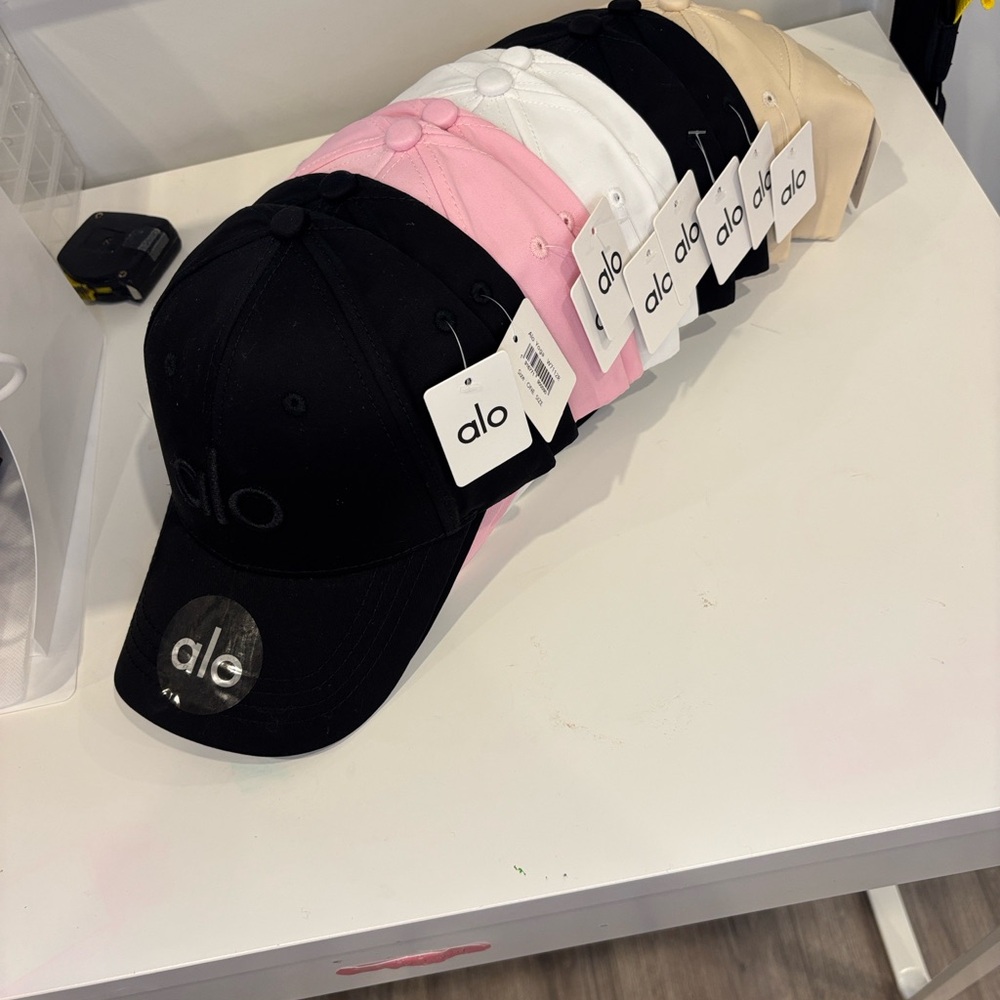 *ALO off duty Style Hat – Cream Embroidered Logo NWT 0326 - Picture 9 of 9